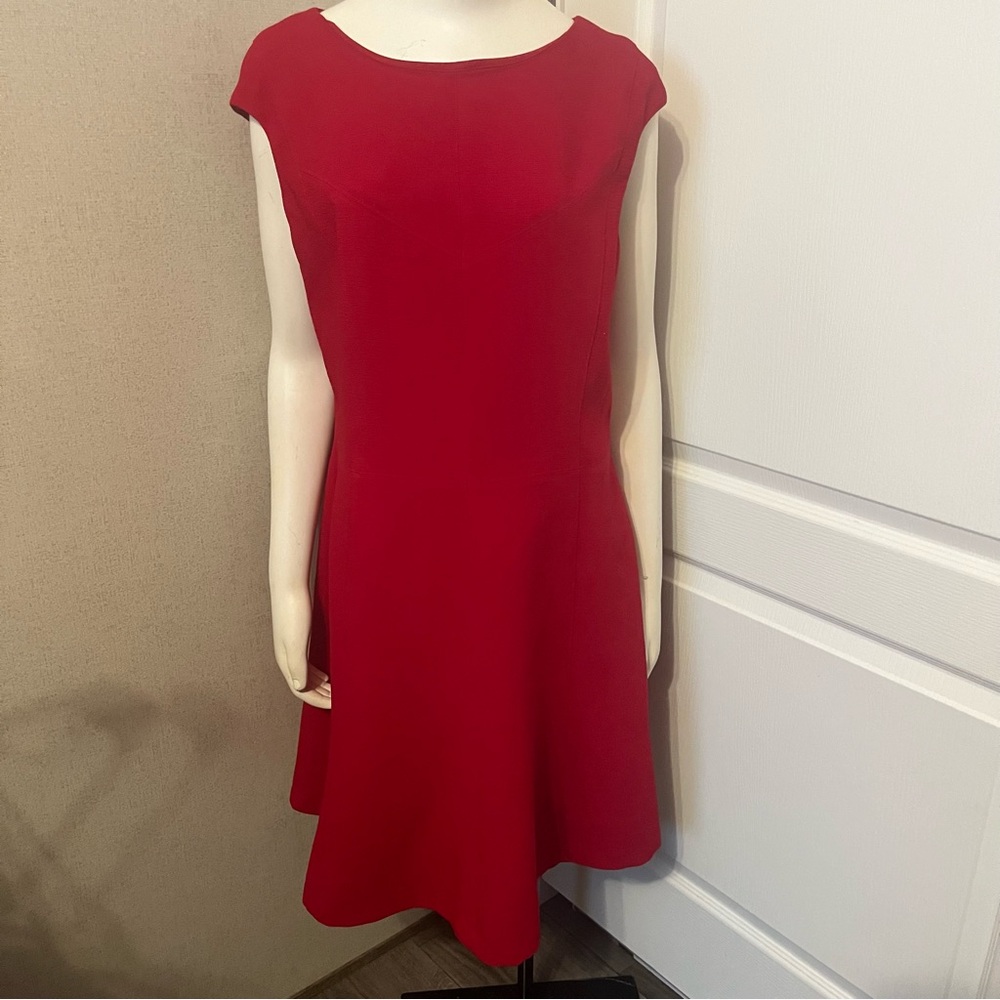 Chaps Textured Sheath MIDI Dress